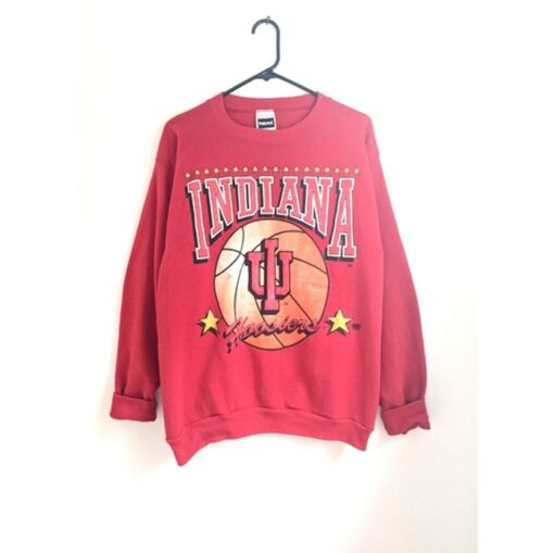 Vintage Indiana University Hoosiers Crewneck Sweatshirt, Vintage 90s Shirt, Gift For Her, Gift For Him
