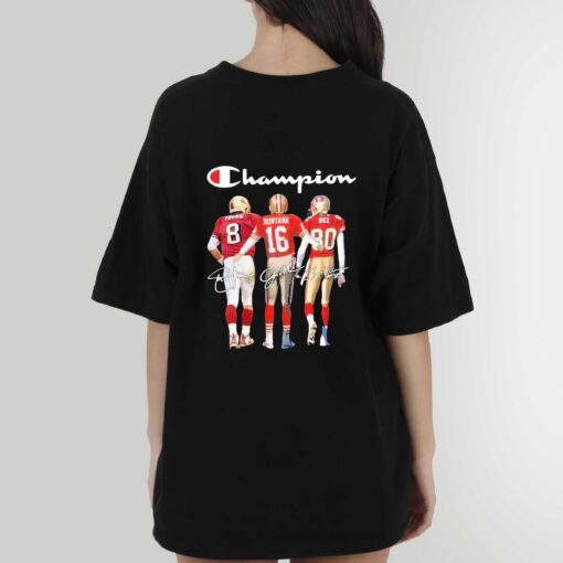 Champion SF 49ers Young Montana Rice signatures Sweatshirt, T-Shirt,Hoodie Shirt