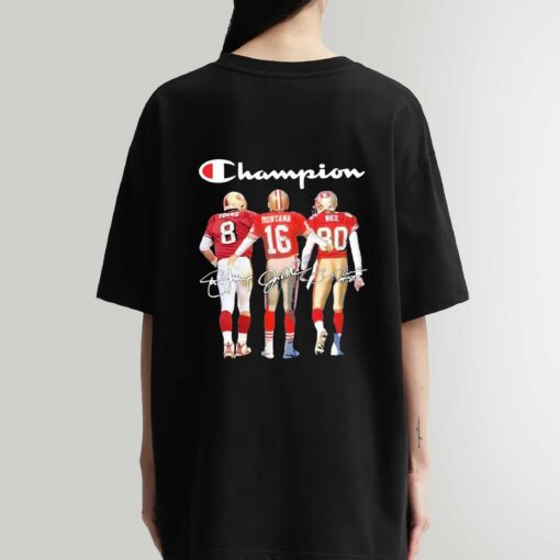Champion SF 49ers Young Montana Rice signatures Sweatshirt, T-Shirt,Hoodie Shirt
