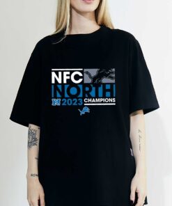 Men's Fanatics Branded Black Detroit Lions 2023 NFC North Division Champions Big & Tall T-Shirt, Sweatshirt, Hoodie Shirt