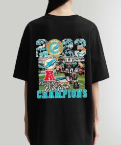 Miami Dolphins Mascot 2023 AFC East Division Champions Shirt Sweatshirt Hoodie NFL Shirt