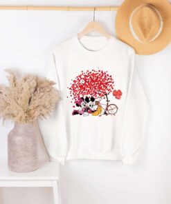 Mickey And Minnie Disney Tree Love Valentine Shirt, Sweatshirt, Hoodie