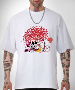 Mickey And Minnie Disney Tree Love Valentine Shirt, Sweatshirt, Hoodie