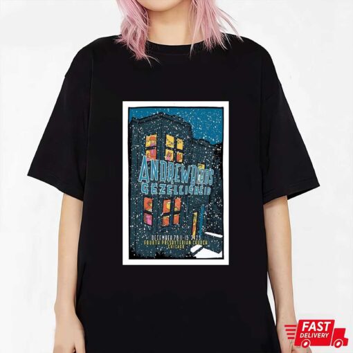 Official Andrew Bird December 7-8-11 & 15, 2023 Fourth Presbyterian Church Chicago, IL Poster Shirt, Sweatshirt, Hoodie Shirt