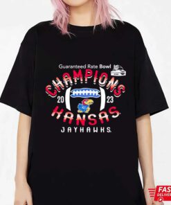 Premium Kansas Jayhawks football 2023 Guaranteed Rate Bowl Champions shirt sweatshirt hoodie