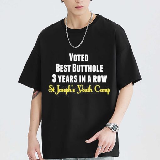 Premium Voted best butthole 3 years in a row Unisex Shirt Sweatshirt Hoodie