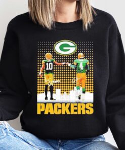 Skyline Jordan Love And Brett Favre Packers Signatures Sweatshirt, T-Shirt, Hoodie Shirt