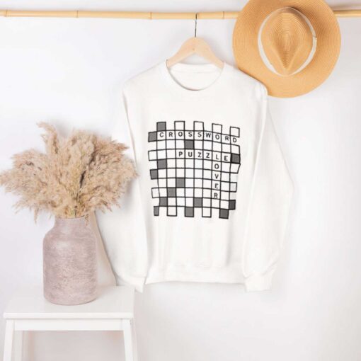 transfers as a shirt design crossword sweatshirt hoodie