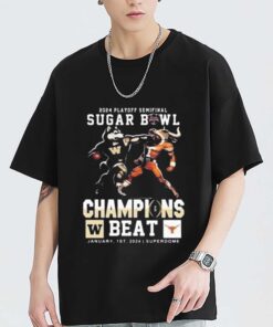 Premium 2024 CFP Playoff Semifinal Sugar Bowl Champions Shirt Washington Huskies Beat Texas Longhorns Mascot Sweatshirt Hoodie Gift