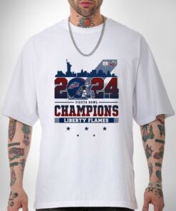 Premium Fiesta Bowl Champions Shirt Liberty Flames Football 2024 Sweatshirt Hoodie