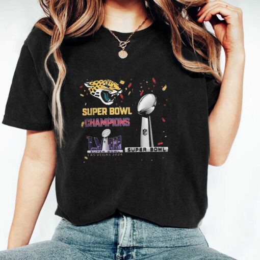Premium Jacksonville Jaguars Super Bowl Lviii 2024 Las Vegas Champions T-Shirts Sweatshirt Hoodie