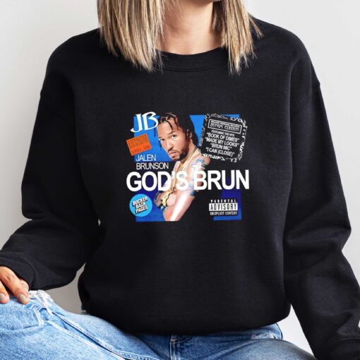 Premium Jelen Brunson God Brun Parental Advisory Shirt Sweatshirt Hoodie