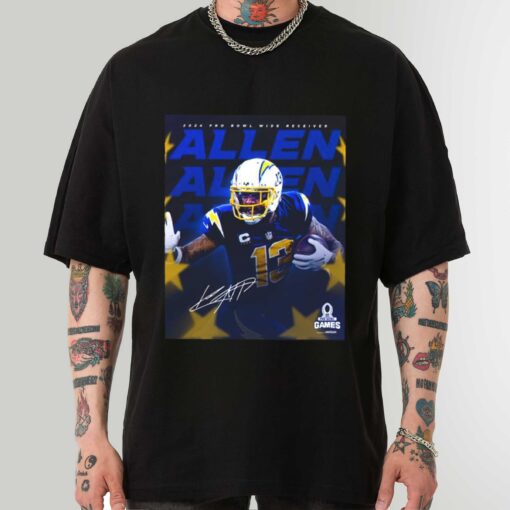 Premium Los Angeles Chargers Keenan Allen Selected For AFC 2024 Pro Bowl Signature T-shirt sweatshirt hoodie
