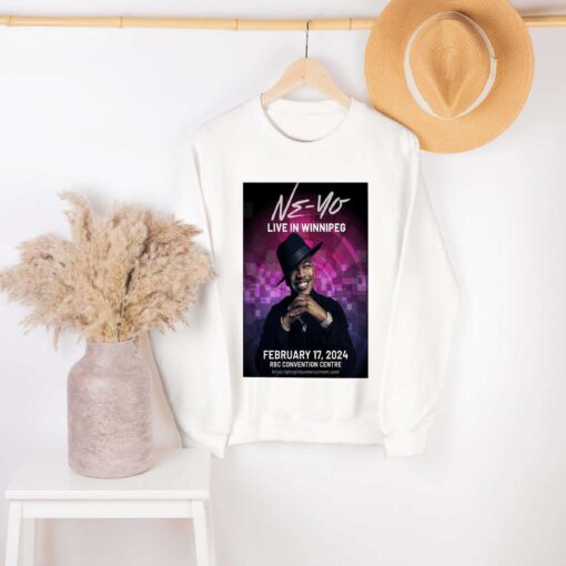 Premium Ne-Yo Winnipeg Shirt , RBC Convention Centre Feb 17, 2024 Poster Sweatshirt Hoodie