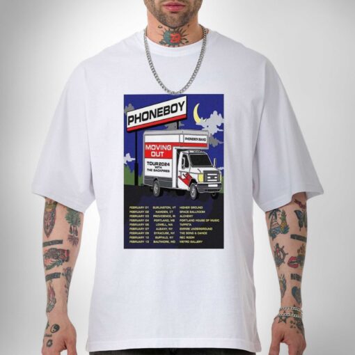 Premium Phoneboy February Tour 2024 Art Shirt Sweatshirt Hoodie