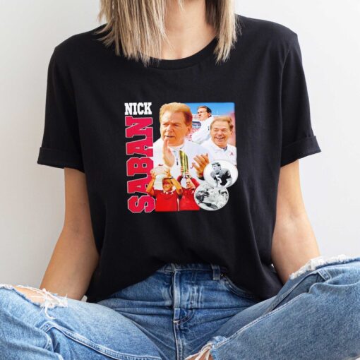 Premium Shirt Nick Saban head coach Alabama Crimson Tide vintage shirt sweatshirt hoodie gift for fans
