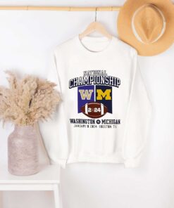 Premium Shirt of Michigan Football Vs Washington 2024 National Championship Game Banner Shirt Sweatshirt Hoodie