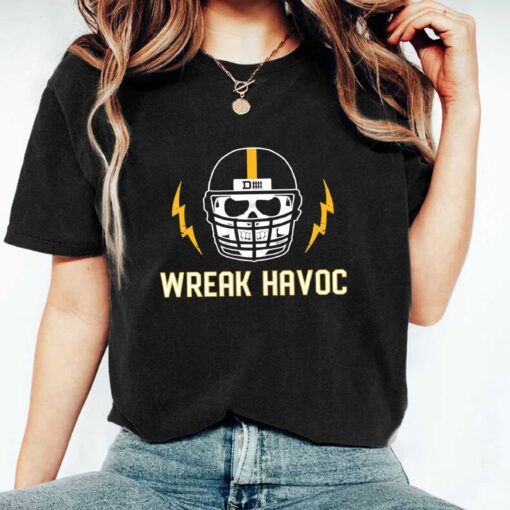 Premium Skull Helmet Wreak Havoc Defense Shirt Hoodie Sweatshirt NFL gift for fans