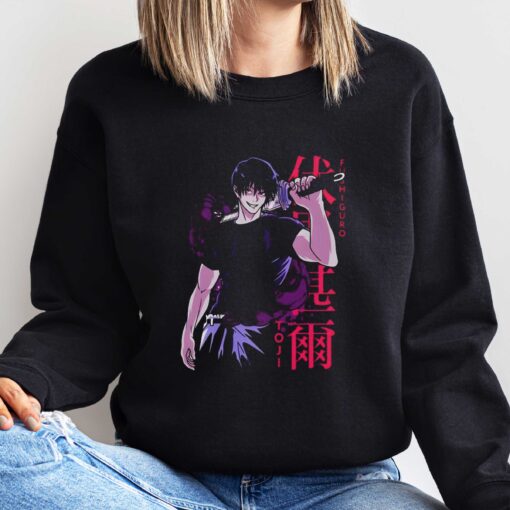 Premium Sorcerers Hunter Toji Jujutsu Kaisen Fushiguro Anime Unisex Shirt Sweatshirt Hoodie