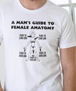 A Humorous Take on Male Perceptions: A Man's Guide to Female Anatomy T-Shirt