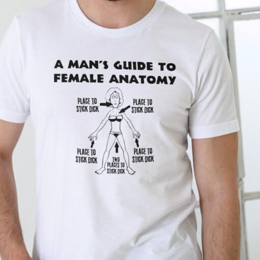 A Humorous Take on Male Perceptions: A Man's Guide to Female Anatomy T-Shirt