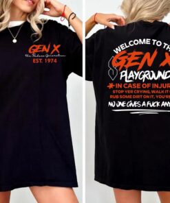 Badass Generation X Playground Custom Year T-Shirt - Embrace Resilience and Nostalgia