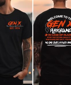 Badass Generation X Playground Custom Year T-Shirt - Embrace Resilience and Nostalgia