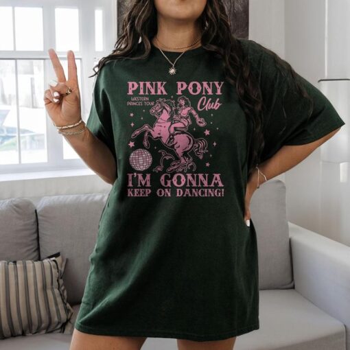 Chappell Roan Pink Pony Club Shirt - "I'M GONNA KEEP ON DANCING!" Cotton Top