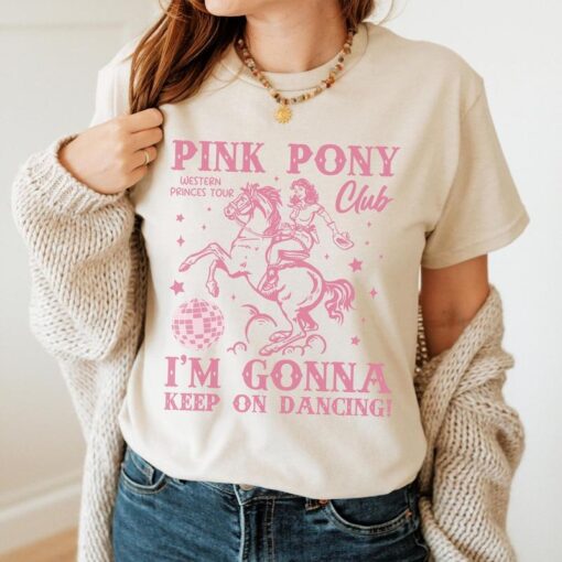 Chappell Roan Pink Pony Club Shirt - "I'M GONNA KEEP ON DANCING!" Cotton Top
