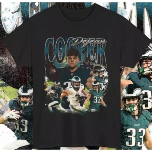 Cooper DeJean Philadelphia Eagles Graphic Tee - Vintage Style Football Shirt for Game Day