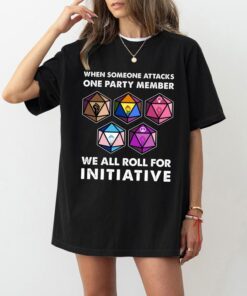 Dungeons and Dragons Initiative Roll T-Shirt - Funny Gift for Board Gamers
