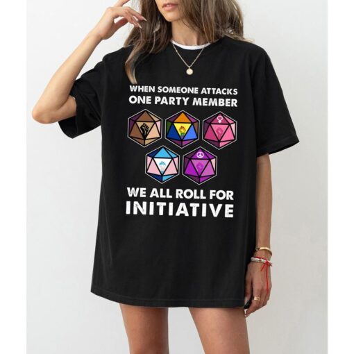 Dungeons and Dragons Initiative Roll T-Shirt - Funny Gift for Board Gamers