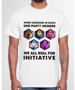 Dungeons and Dragons Initiative Roll T-Shirt - Funny Gift for Board Gamers