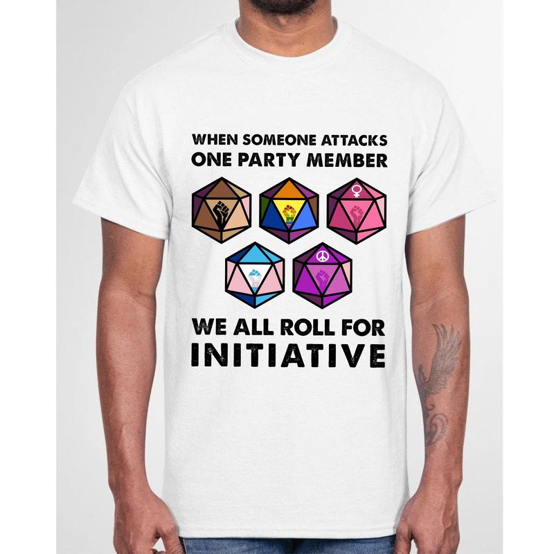 Dungeons and Dragons Initiative Roll T-Shirt - Funny Gift for Board Gamers