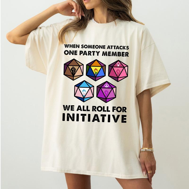 Dungeons and Dragons Initiative Roll T-Shirt - Funny Gift for Board Gamers