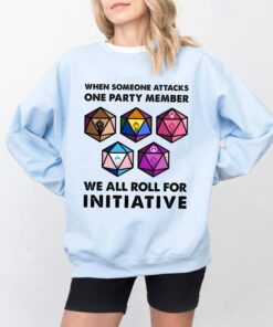 Dungeons and Dragons Initiative Roll T-Shirt - Funny Gift for Board Gamers