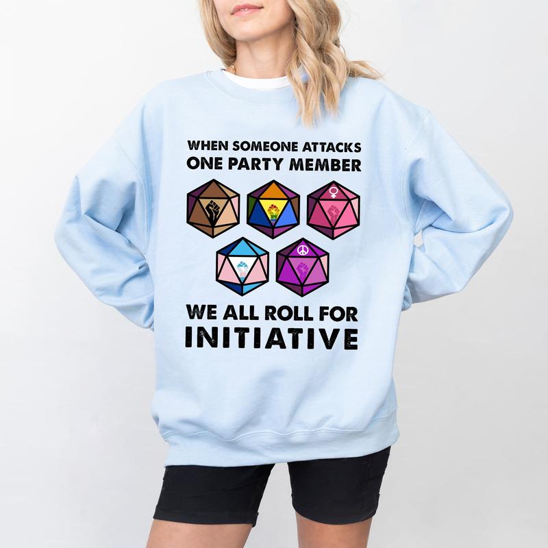 Dungeons and Dragons Initiative Roll T-Shirt - Funny Gift for Board Gamers