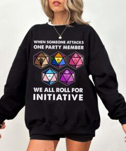 Dungeons and Dragons Initiative Roll T-Shirt - Funny Gift for Board Gamers