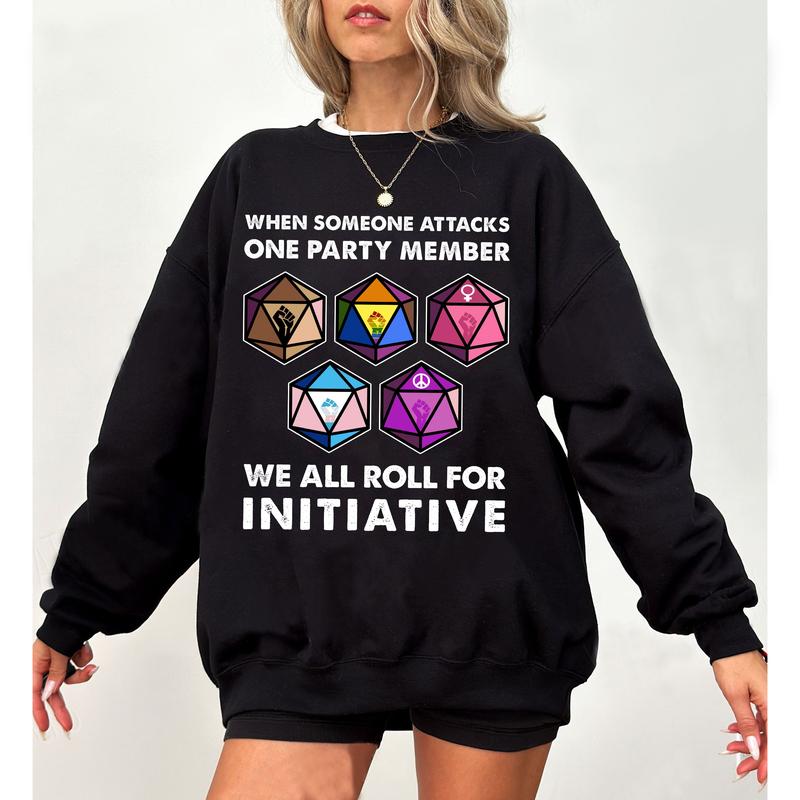 Dungeons and Dragons Initiative Roll T-Shirt - Funny Gift for Board Gamers