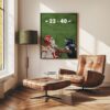 Eagles Super Bowl LIX Victory: Jalen Hurts & Saquon Barkley Wall Art