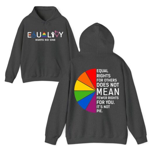 Equal Rights For All T-Shirt - Colorful Equality Statement with Inspirational Quote