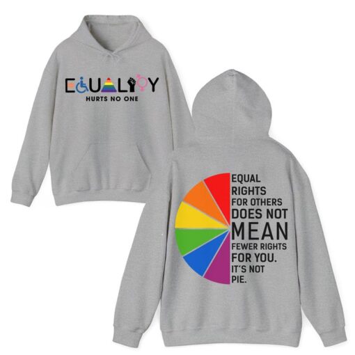 Equal Rights For All T-Shirt - Colorful Equality Statement with Inspirational Quote