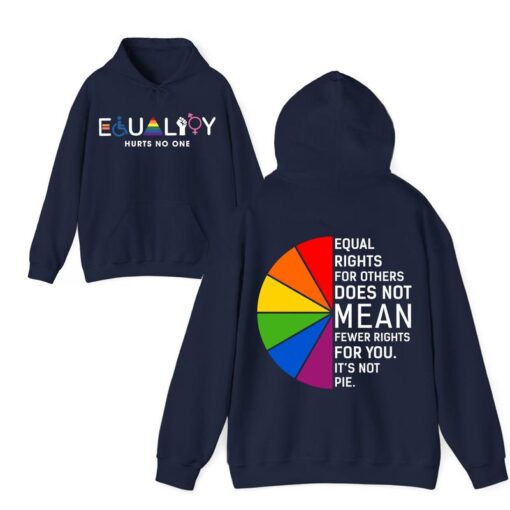 Equal Rights For All T-Shirt - Colorful Equality Statement with Inspirational Quote