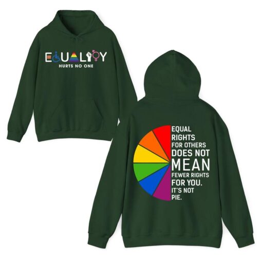 Equal Rights For All T-Shirt - Colorful Equality Statement with Inspirational Quote