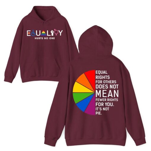 Equal Rights For All T-Shirt - Colorful Equality Statement with Inspirational Quote