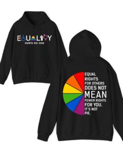 Equal Rights For All T-Shirt - Colorful Equality Statement with Inspirational Quote