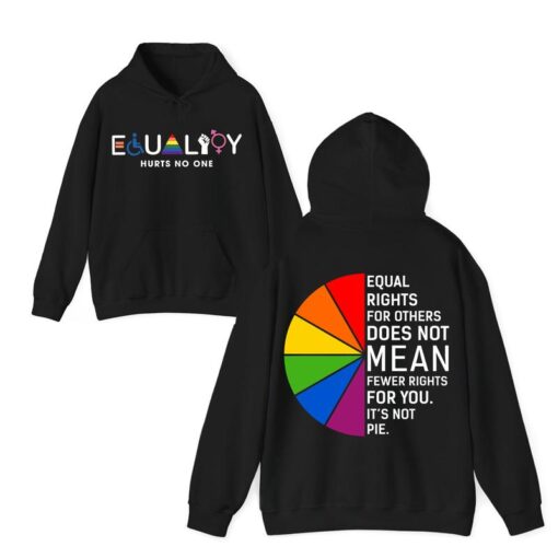 Equal Rights For All T-Shirt - Colorful Equality Statement with Inspirational Quote