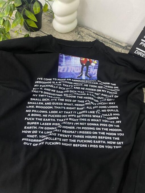 Funny Shadow the Hedgehog Quote Shirt - Snapcube Meme Merch, Unisex Streetwear