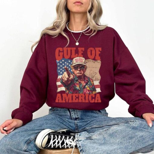 Funny Trump Gulf of America Shirt - A Unique Take on Political Humor