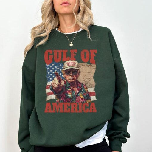 Funny Trump Gulf of America Shirt - A Unique Take on Political Humor